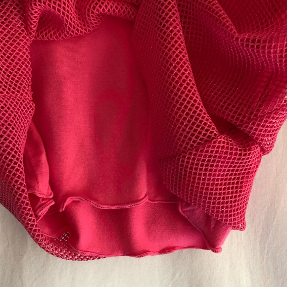 Anthropologie One Girl Who Pink Mesh Top - Picture 3 of 8